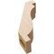 Ekena Millwork 3-inch W x 8-inch D x 12-inch H Copenhagen Rough Cedar Woodgrain TimberThane Knee Brace, Primed BRCUR03X08X12CHGRCPR - alternate 6